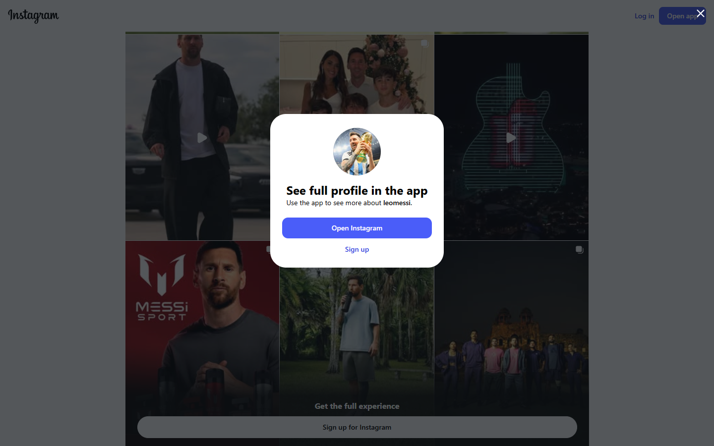 Instagram авторизация